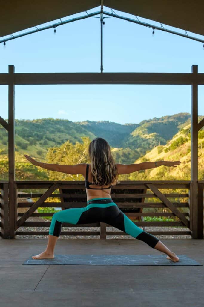 Yoga Übung Krieger II
